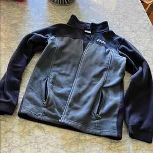 Columbia Navy and Gray Fleece Jacket